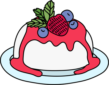Panna Cotta Illustration Style